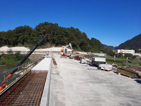 Most čez Savinjo dobiva končno podobo 2